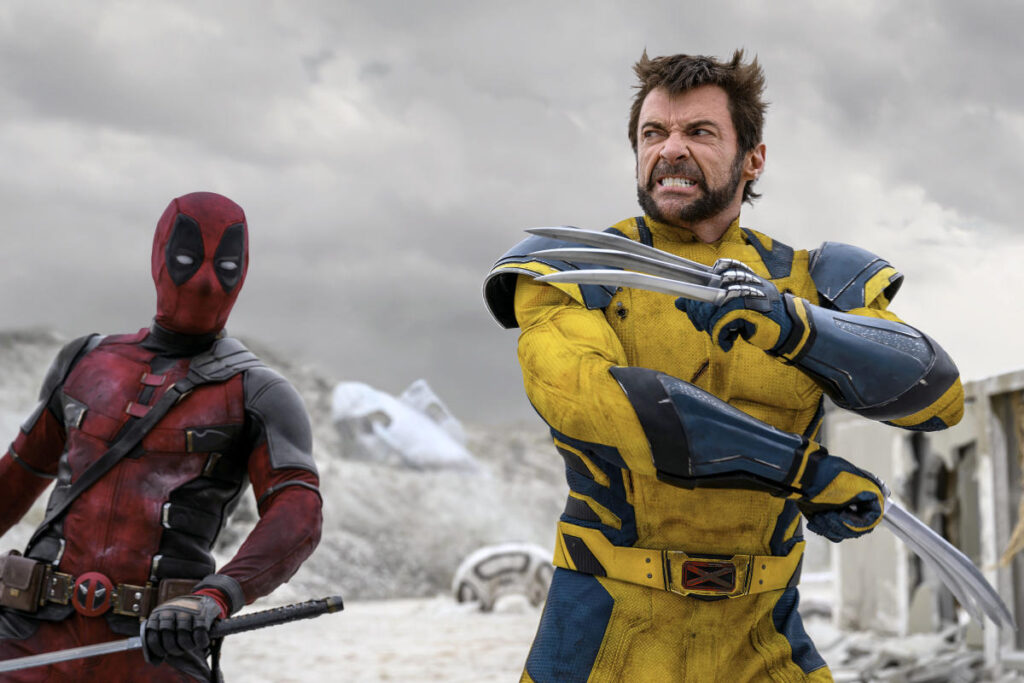 Deadpool and Wolverine in one of the many brilliantly choreographed fight sequences.